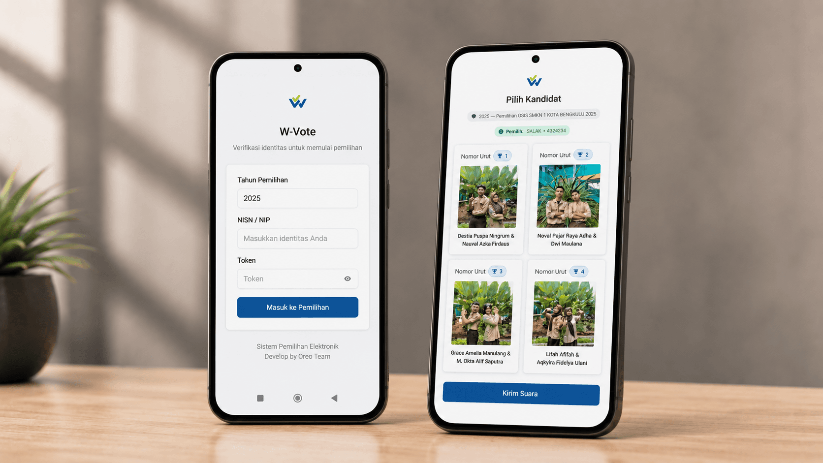 W-Vote — Sistem E-Voting Digital untuk Pemilihan yang Transparan dan Efisien